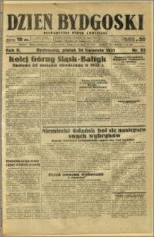 Dzień Bydgoski, 1931, R.2, nr 93