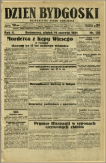 Dzień Bydgoski, 1931, R.2, nr 138