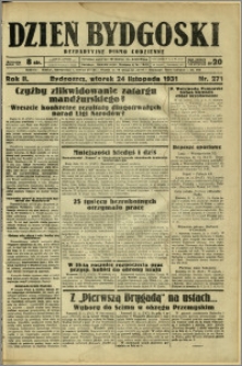 Dzień Bydgoski, 1931, R.2, nr 271