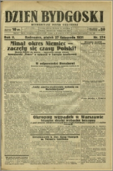 Dzień Bydgoski, 1931, R.2, nr 274