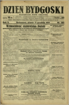 Dzień Bydgoski, 1931, R.2, nr 285