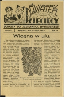 Światek Dziecięcy, 1938, R.3, nr 4