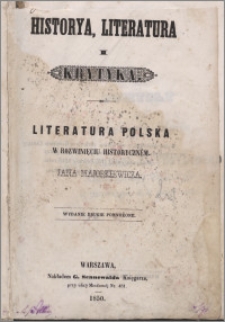 Historia, literatura i krytyka