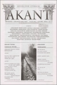 Akant : miesięcznik literacki 2002 R.5 nr 1(53)