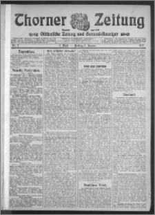 Thorner Zeitung 1912, Nr. 3 1 Blatt