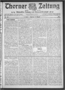 Thorner Zeitung 1912, Nr. 187 2 Blatt