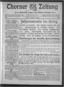 Thorner Zeitung 1915, Nr. 1 1 Blatt