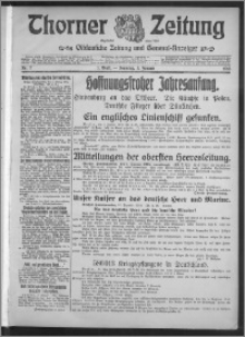 Thorner Zeitung 1915, Nr. 2 1 Blatt