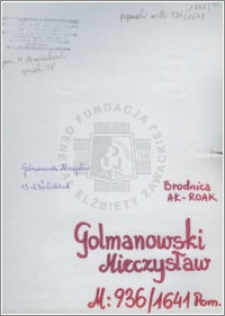 Golmanowski Mieczysław