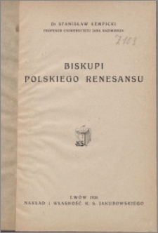 Biskupi polskiego renesansu