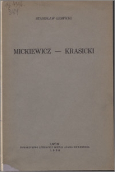 Mickiewicz - Krasicki