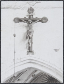 [Toruń, tęczowy krucyfiks z Bazyliki katedralnej św. Jana Chrzciciela i św. Jana Ewangelisty]