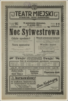 [Afisz:] Noc Sylwestrowa