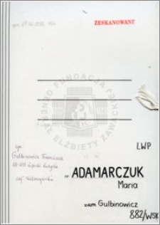 Adamarczuk Maria