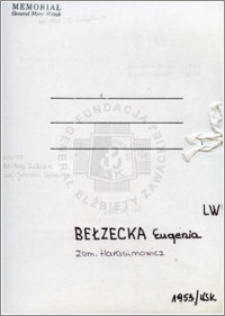 Bełzecka Eugenia