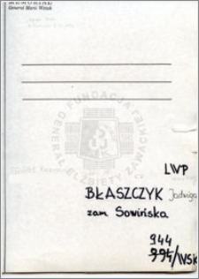 Błaszczyk Jadwiga