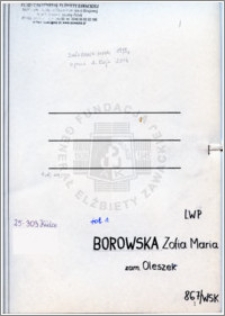 Borowska Zofia Maria