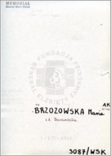 Brzozowska Maria