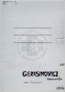 Gierasimowicz Genowefa