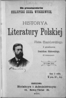 Historya literatury polskiej : (z ilustracyami). T. 3