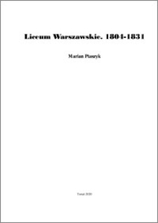 Liceum Warszawskie : 1804-1831