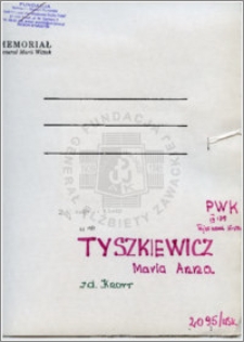 Tyszkiewicz Maria Anna