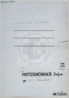 Maternowska Zofia