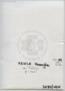 Mench Henryka