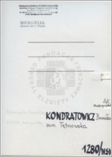 Kondratowicz Bronisława