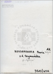 Kossakowska Maria