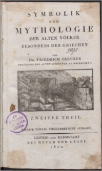 Symbolik und Mythologie der alten Völker besonders der Griechen. T. 2