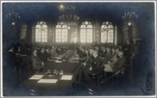 Sala obrad na Konferencji Pokojowej w Rydze w 1920 roku