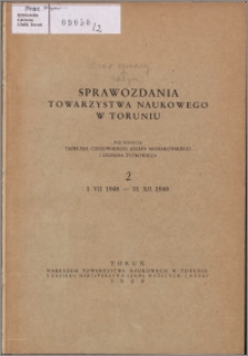 Sprawozdania Towarzystwa Naukowego w Toruniu 1948, nr 2