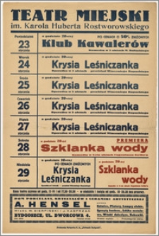 [Afisz:] Repertuar tygodniowy. 23-29 stycznia 1939 r.