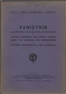 Pamiętnik Wileńskiego Towarzystwa Lekarskiego 1931, R. 7 z. 2-3