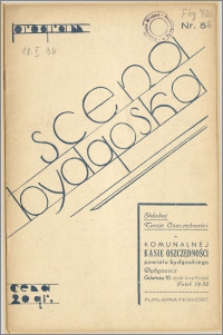 [Program:] Scena bydgoska. Sezon 1935/36, 1936-01-18