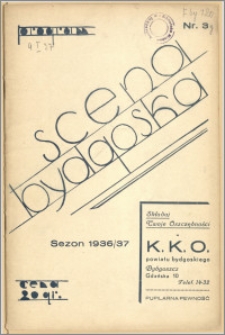 [Program:] Scena bydgoska. Sezon 1936/37, 1937-01-09