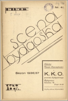 [Program:] Scena bydgoska. Sezon 1936/37, 1937-02
