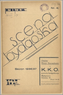 [Program:] Scena bydgoska. Sezon 1936/37, 1937-08-14
