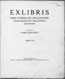 Exlibris : pismo poświęcone bibljofilstwu polskiemu, z. 3, 1920