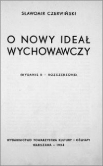 O nowy ideał wychowawczy