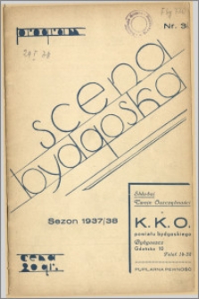 [Program:] Scena bydgoska. Sezon 1937/38, 1938-01-28