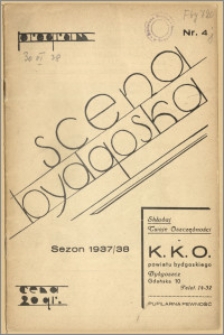[Program:] Scena bydgoska. Sezon 1937/38, 1938-06-30
