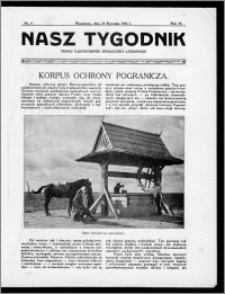 Nasz Tygodnik 1926, R. III, nr 4