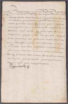 Zygmunt król polski poleca swemu urzędnikowi zakupić i wysłać sukno na Litwę, samemu zaś przybyć na dwór królewski dla zdania rachunku