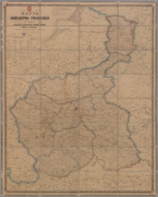 Mappa Królestwa Polskiego pod względem jeograficznym, administracyjnym, duchownym, naukowym, sądowym i przemysłowym
