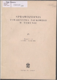 Sprawozdania Towarzystwa Naukowego w Toruniu 1959, nr 13