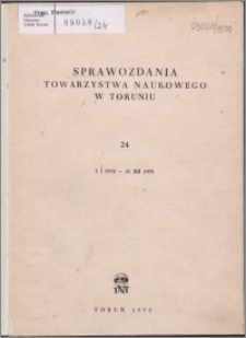 Sprawozdania Towarzystwa Naukowego w Toruniu 1970, nr 24