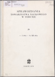 Sprawozdania Towarzystwa Naukowego w Toruniu 1974, nr 28