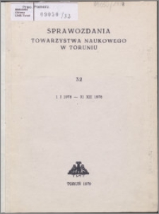 Sprawozdania Towarzystwa Naukowego w Toruniu 1978, nr 32